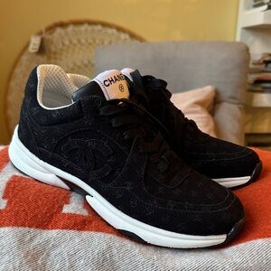 CC Black and White Athletic Sneakers